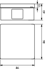 Installation Box VP-01 With terminals, Lid click-clack, IP55
