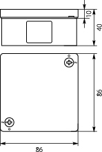 Installation Box VP-21 Without terminals, 2-screw Lid, IP55