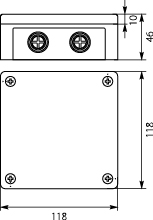 Installation Box VP-52 Without terminals, 4-screw Lid, IP55