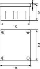 Installation Box VP-53 With terminals, 4-screw Lid, IP55