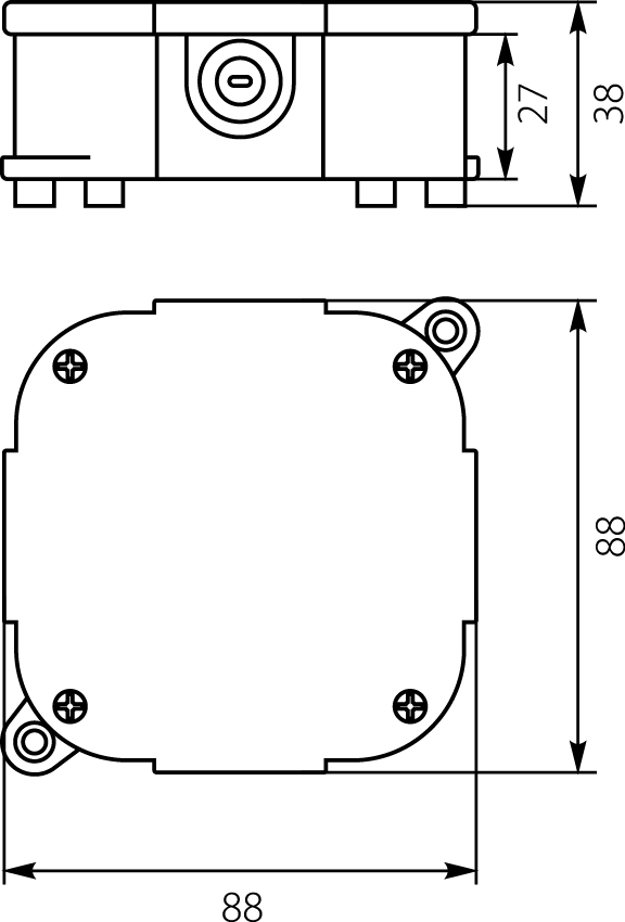 Installation Box VP-74 With terminals, 4-screw Lid, IP44 Installation Box VP-74 With terminals, 4-screw Lid, IP44,elektro-plast