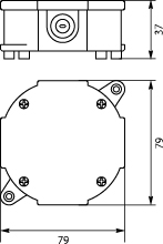 Installation Box VP-75 Without terminals, 4-screw Lid, IP44