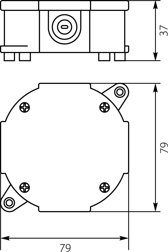 Installation Box VP-75 Without terminals, 4-screw Lid, IP44 Installation Box VP-75 Without terminals, 4-screw Lid, IP44,elektro-plast