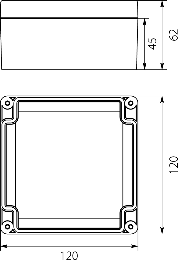Puszka Hermetyczna Przemysłowa PHP-120, z uszczelką wylewaną, pokrywa na wkręty, szara, IP67 Puszka Hermetyczna Przemysłowa PHP-120, z uszczelką wylewaną, pokrywa na wkręty, szara, IP67,elektro-plast
