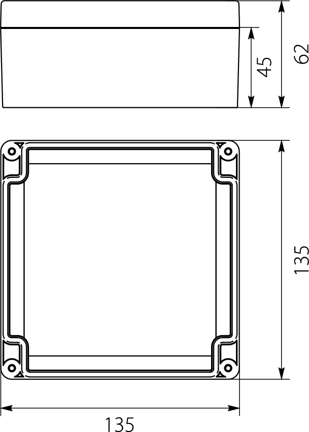 Puszka Hermetyczna Przemysłowa PHP-135, z uszczelką wylewaną, pokrywa na wkręty, szara, IP67 Puszka Hermetyczna Przemysłowa PHP-135, z uszczelką wylewaną, pokrywa na wkręty, szara, IP67,elektro-plast