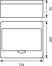 Surface distribution board RN-8  Fala  (N+PE)