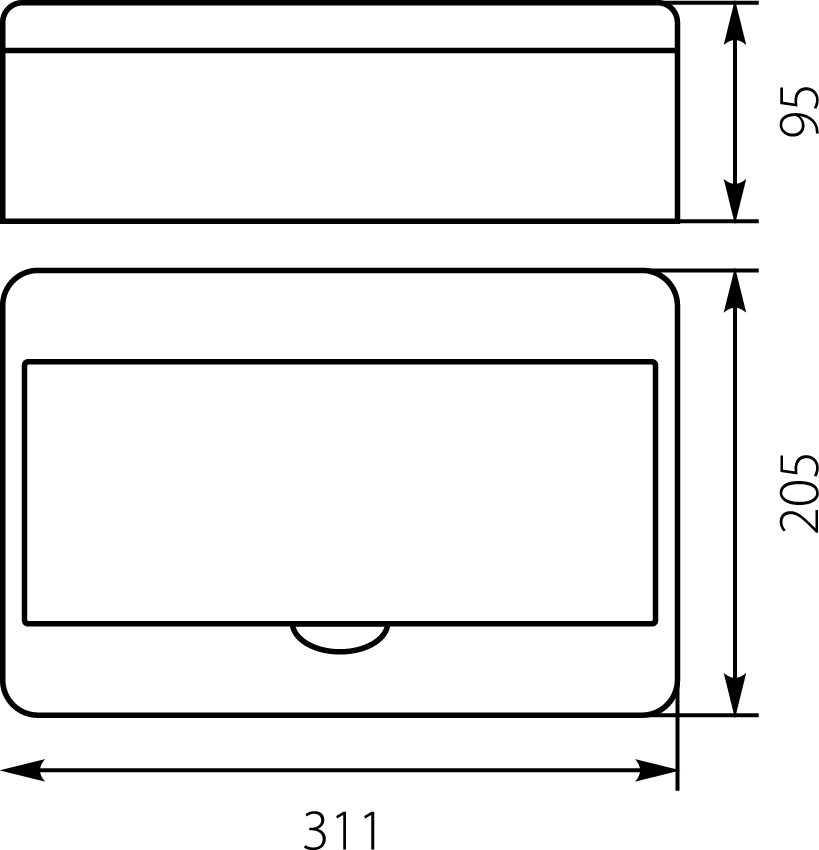Surface distribution board RN-12 Fala (N+PE) IP40 Surface distribution board RN-12 Fala (N+PE) IP40,elektro-plast