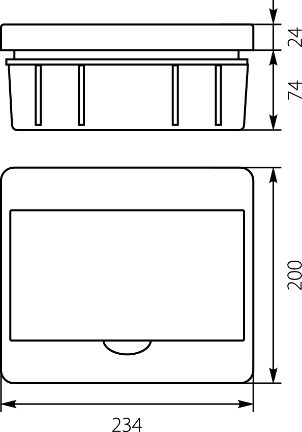 Flush distribution board RP-8 Fala (N+PE) Flush distribution board RP-8 Fala (N+PE),elektro-plast