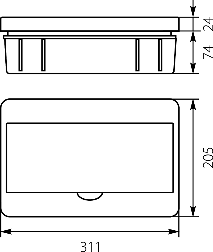 Flush distribution board RP-12 Fala (N+PE) IP40 Flush distribution board RP-12 Fala (N+PE) IP40,elektro-plast