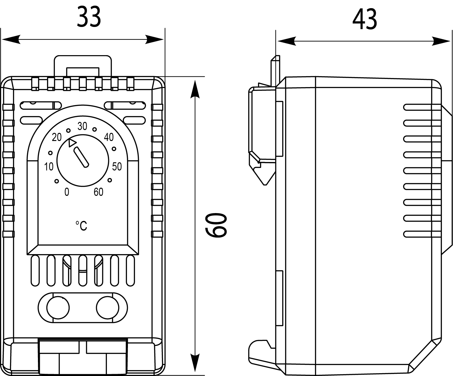 Termostat na grzanie - TBG zamykający (NC), NC +20 / + 80 °C, bimetaliczny, 120?250 V AC/DC, 10(1) A Termostat na grzanie - TBG zamykający (NC), NC +20 / + 80 °C, bimetaliczny, 120?250 V AC/DC, 10(1) A,elektro-plast