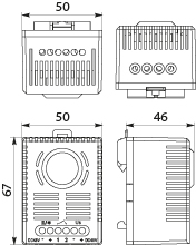 Przekaźnik SM47, styk NO  (przekaźnik/MOSFET), 13mA  at 20VDC / 22mA at 28VDC