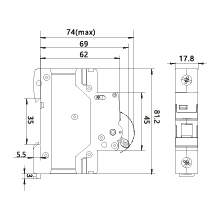 Isolating Switch DL 1P 100A FR/100A/1P