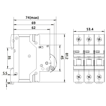 Isolating Switch DL 3P 100A FR/100A/3P