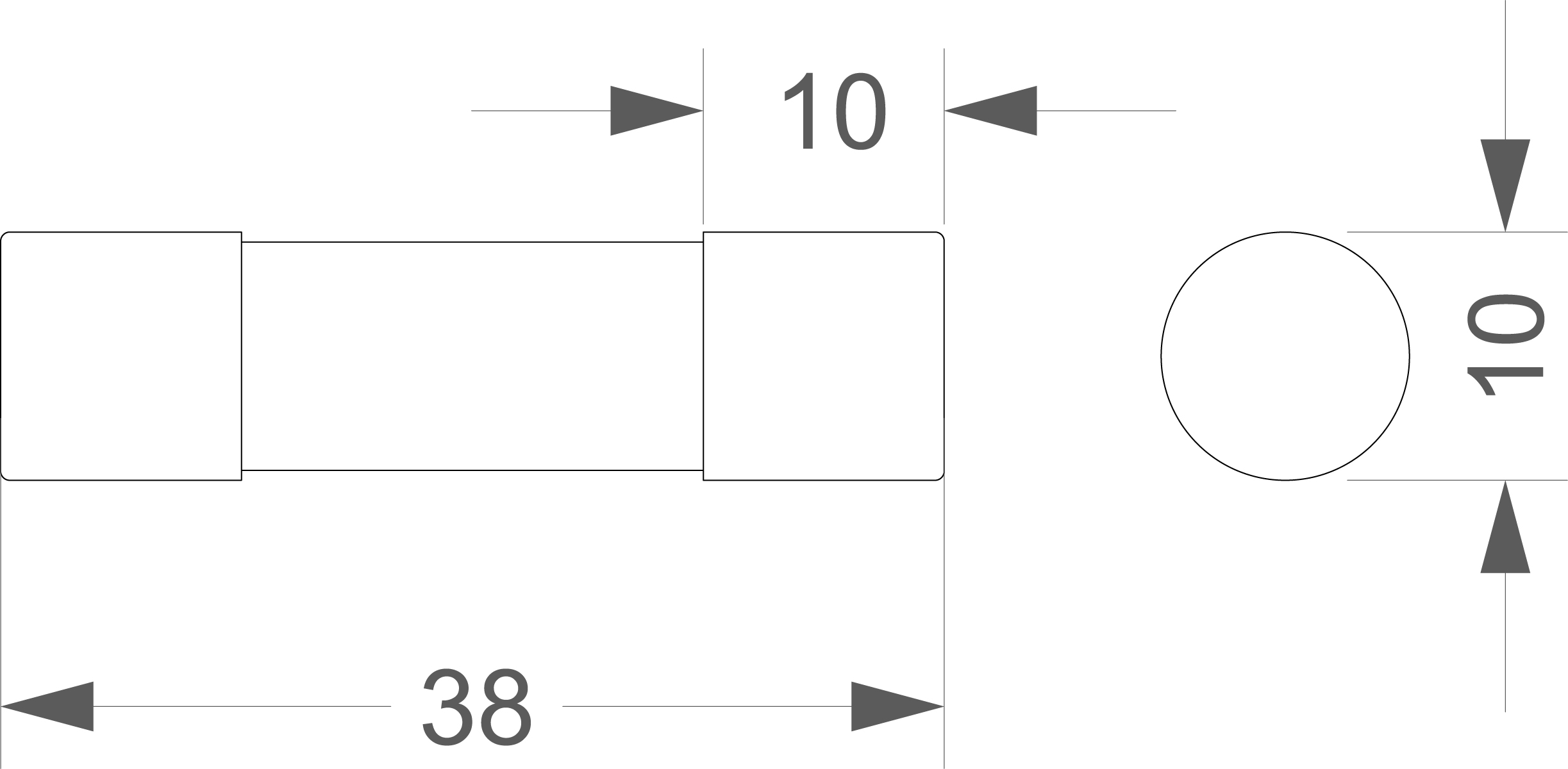 Time-delay cylindrical fuse link ST10PV 10x38 10A 1000VDC Time-delay cylindrical fuse link ST10PV 10x38 10A 1000VDC,elektro-plast
