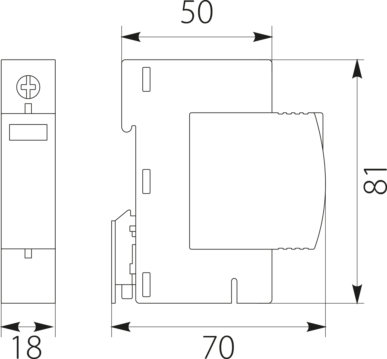Surge protection device BY7-40 / 1-275 B + C 1P (T1 + T2 AC) Surge protection device BY7-40 / 1-275 B + C 1P (T1 + T2 AC),elektro-plast