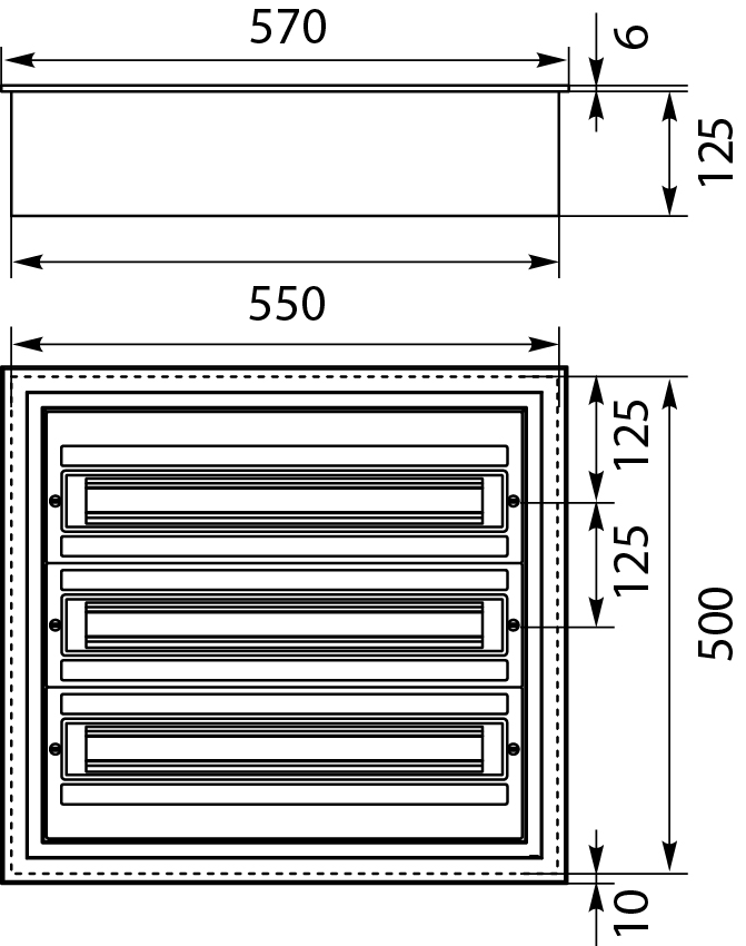 Flush Distribution Board DARP-72 (3x24), lacquered aluminium door, descriptive labels, aluminum TH rail (eurobus), IP54 Flush Distribution Board DARP-72 (3x24), lacquered aluminium door, descriptive labels, aluminum TH rail (eurobus), IP54,elektro-plast