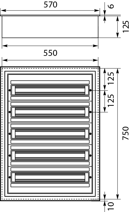 Flush Distribution Board DARP-120 (5x24), lacquered aluminium door, descriptive labels, aluminum TH rail (eurobus), IP54 Flush Distribution Board DARP-120 (5x24), lacquered aluminium door, descriptive labels, aluminum TH rail (eurobus), IP54,elektro-plast
