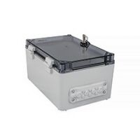 UNIbox plastic boxes - Obudowa z tworzywa UNIbox Uni-MiniTPM, panel membranowy P-MB-10,  płyta montażowa,  uchwyty do montażu naściennego, IP65, IK07