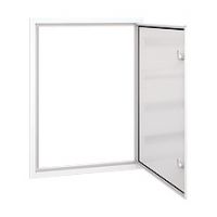  - Lacquered aluminium door with frame DR96 for Flush Distributrion Board DARP-96, color: white