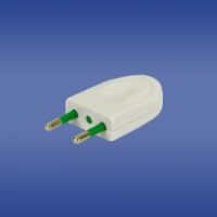 Plugs and sockets 230V - Flat plug white FWB