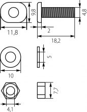 Screws for Meter’s Boards SRDT (set - 3 pcs.)